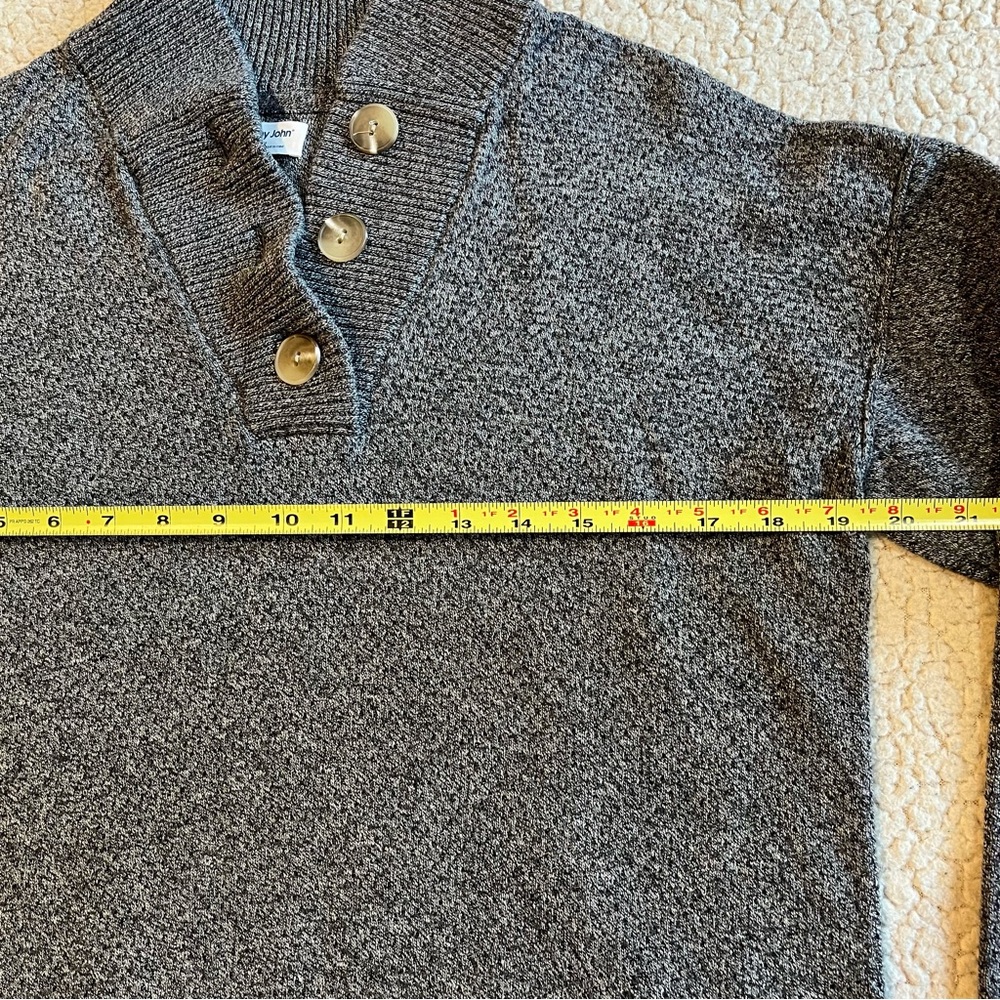 Tommy John Knit Henley Sweater – Size Medium - Picture 8 of 10